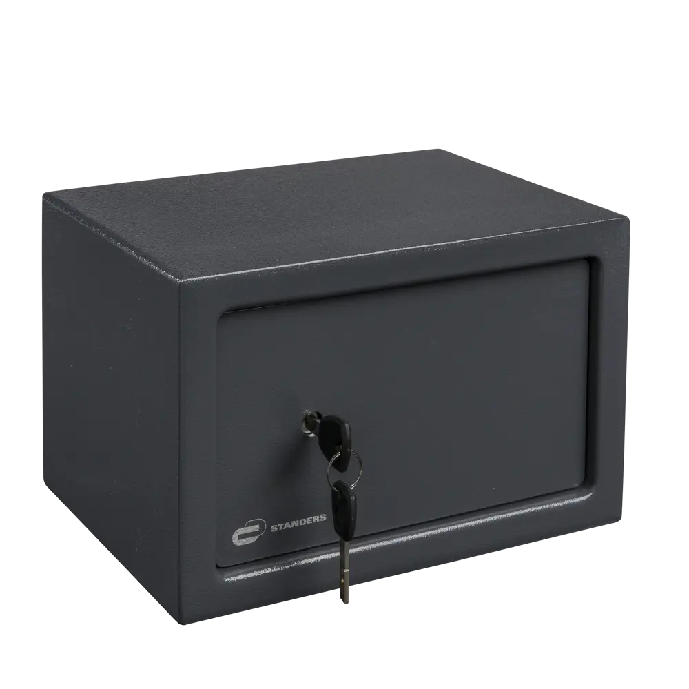 Сейф Standers 9/10 л с ключевым замком 28x18x20 см сталь 85155290 STLM-2195224  - Вид №1