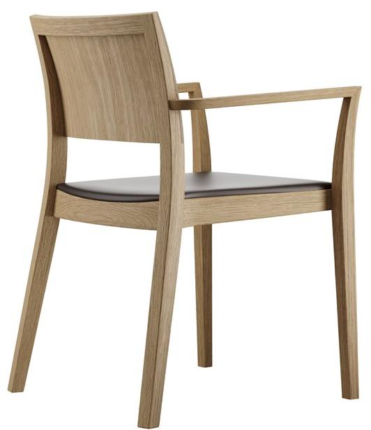 horgenglarus Штабелируемый стул из массива дерева с подлокотниками  6-590a  - Вид №10