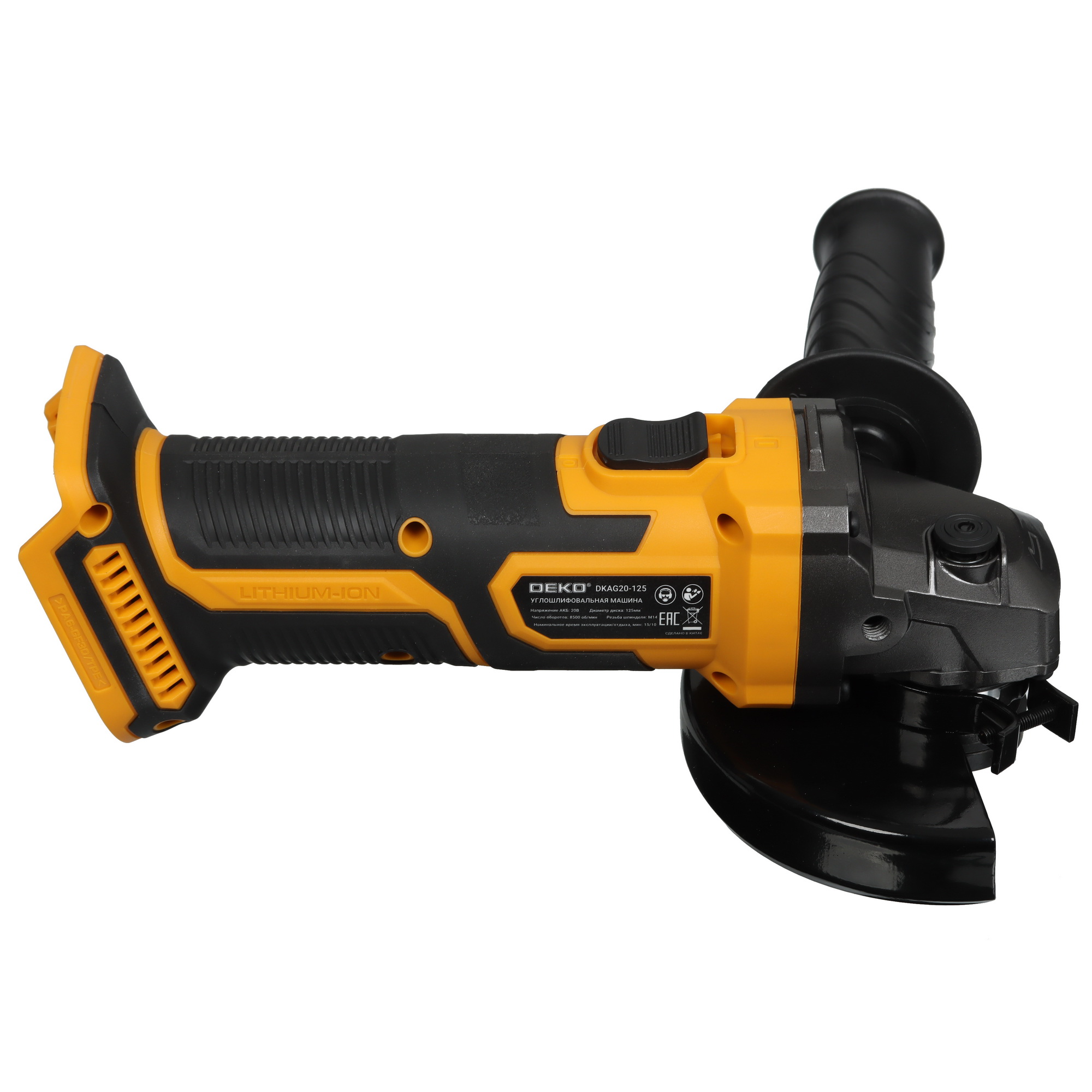 Углошлифовальная машина (УШМ) DEKO DKAG20 UNV 20V  , Без ЗУ, Без АКБ 5452253 STDN-0084734 - Вид №3
