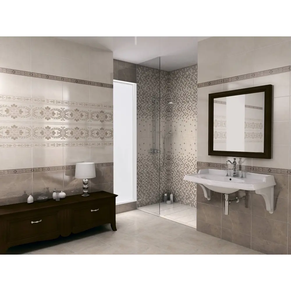 Плитка настенная Kerama Marazzi Мармион 25x40 см 1.1 м² цвет серый 82688070 STLM-2060743 - Вид №3