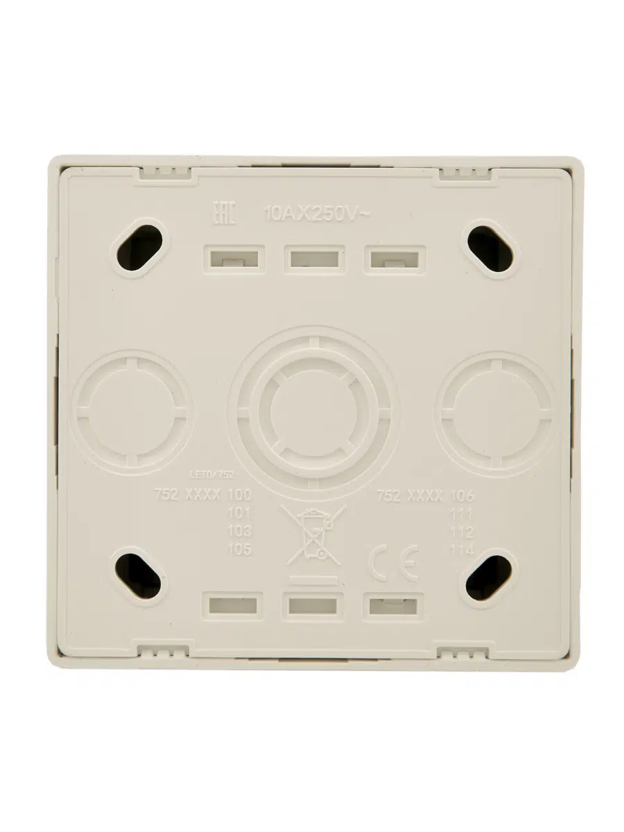 LETO Выключатель проходной крем LEZARD 752-0300-105 - Вид №2