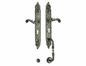 0J1605.85Y.71 Комплект входной двери с замочной скважиной европрофиль 85мм Античное серебро