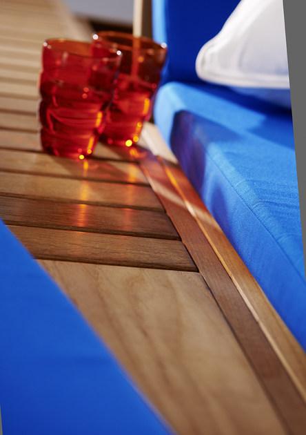 MOBIKA GARDEN Садовая кушетка с двойным навесом из тика sun-id-1363036 - Вид №2