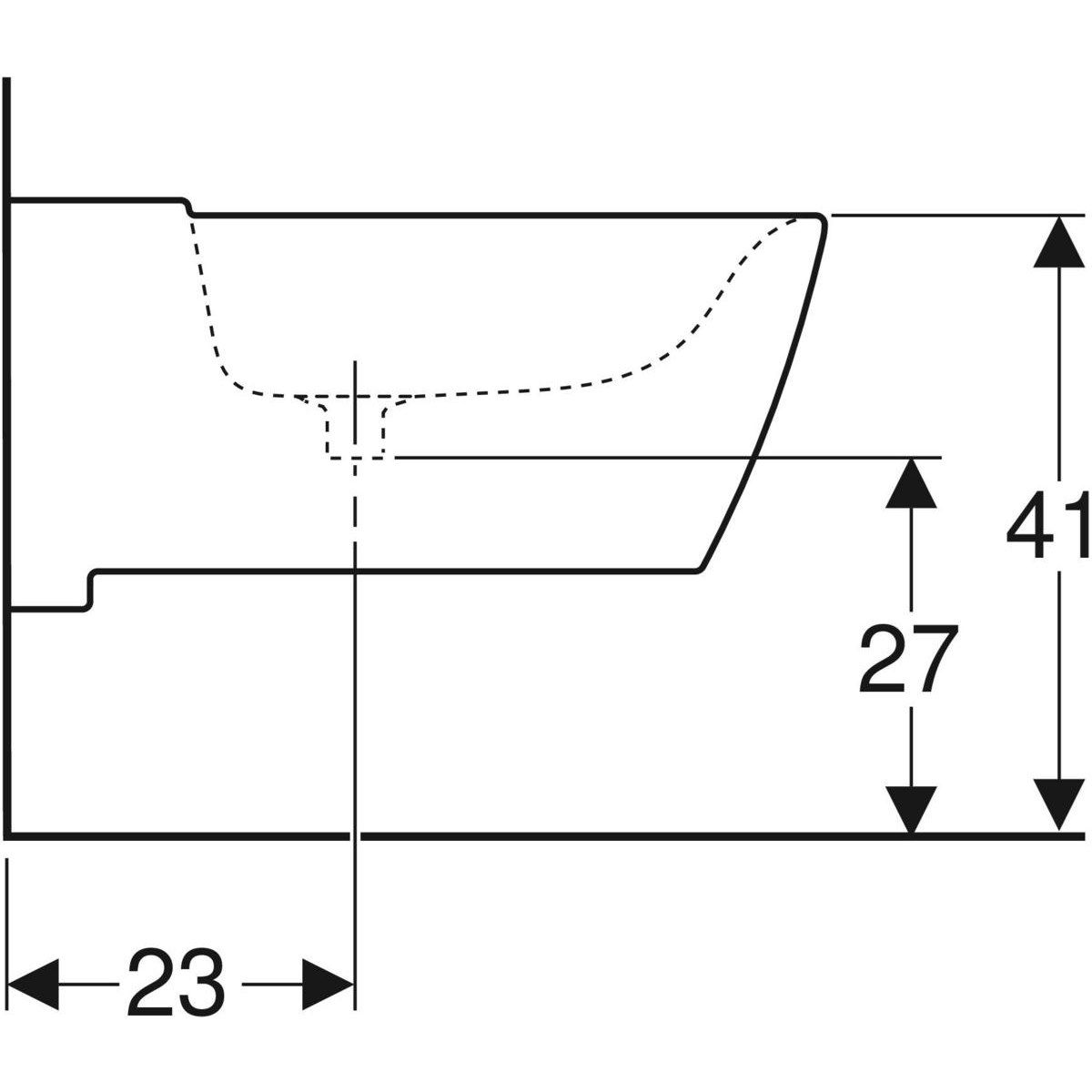 Подвесное биде в витрине Geberit Xeno2 ARCH-00045052 - Вид №3