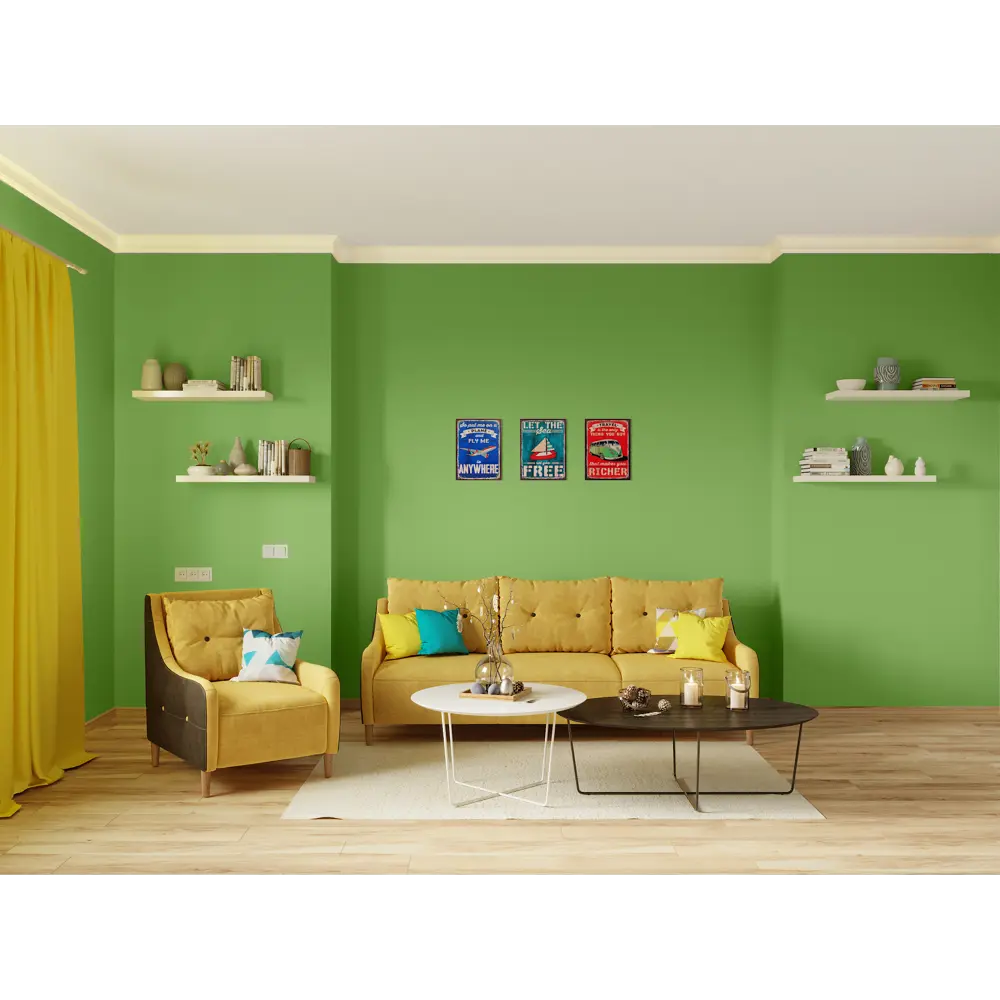 Краска для стен и потолков Trend Farbe цвет Зеленое яблоко 50 мл Dufa STLM-2155785 - Вид №4