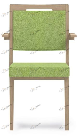 PIAVAL Штабелируемый тканевый стул с подлокотниками Swing | health & care 32-11/t6