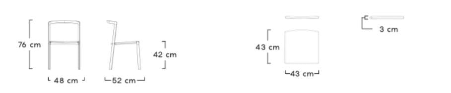 Алюминиевый штабелируемый садовый стул с порошковым покрытием MY YOUR Push ARCH-00111518 - Вид №16