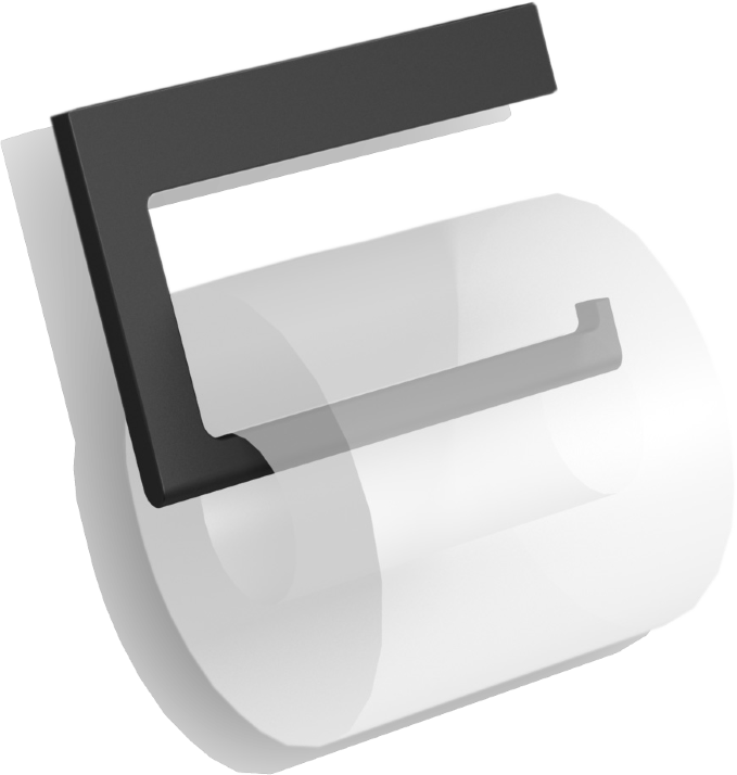 38043A-BP Бумагодержатель VICO подвесной цвет черный матовый LANGBERGER VICO, BLACK EDITION