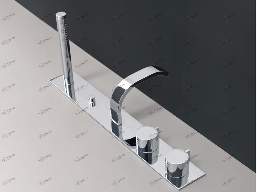 Nic Комплект для ванны с ручным душем на 4 отверстия Solo sun-id-1489719