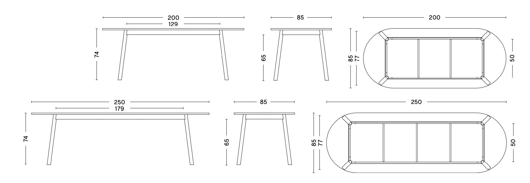 Овальный дубовый стол Hay Triangle Leg ARCH-00115406 - Вид №21