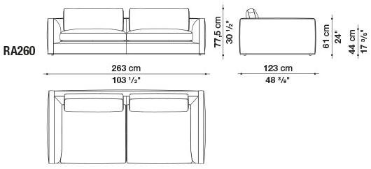 B&B Italia Модульный угловой диван из ткани Richard sun-id-1472345 - Вид №82