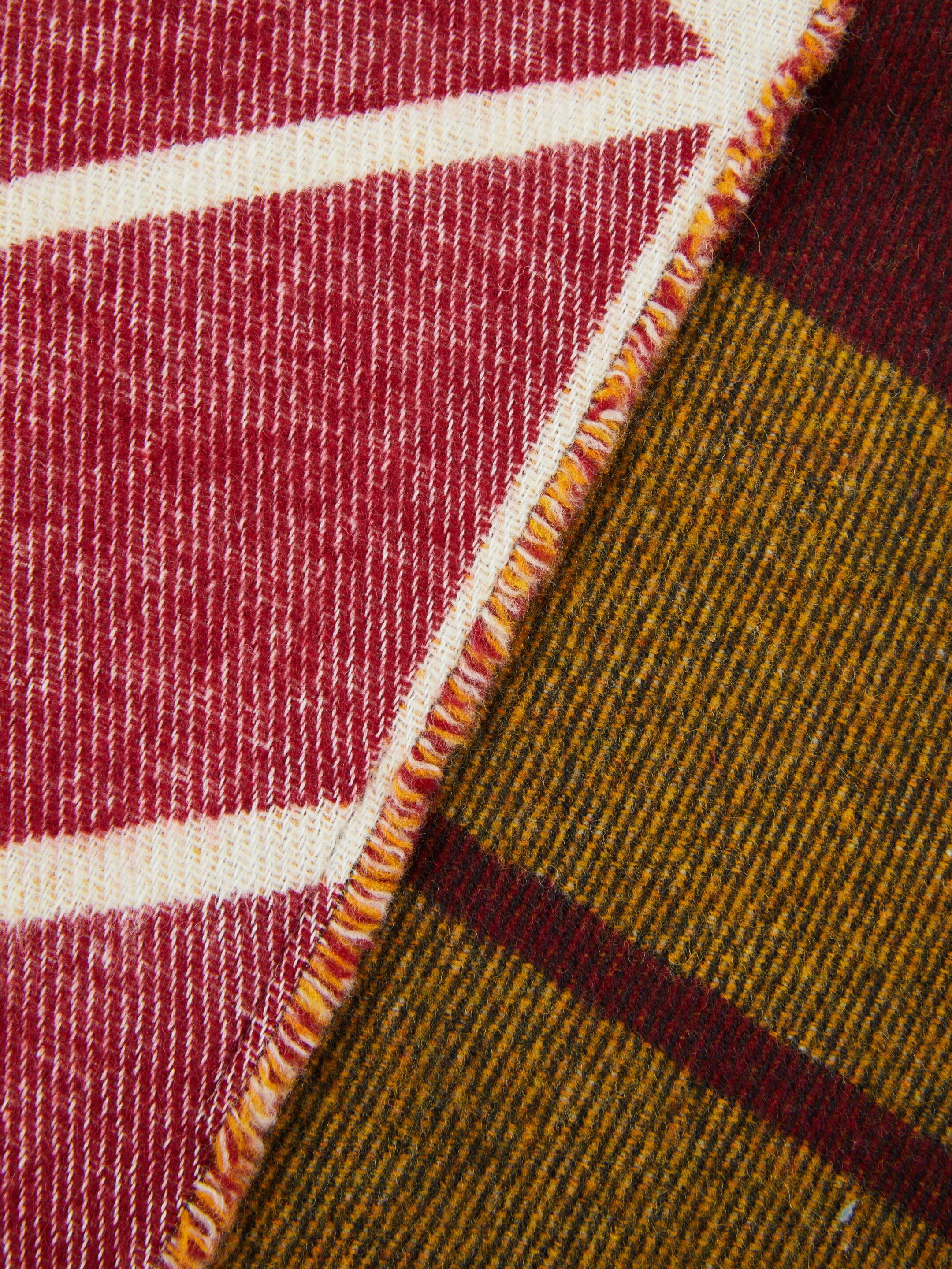 Плед с графическим рисунком из переработанной шерсти Lanerossi Green Label ARCH-00070834 - Вид №9