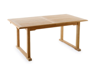 Выдвижной прямоугольный стол из тикового дерева