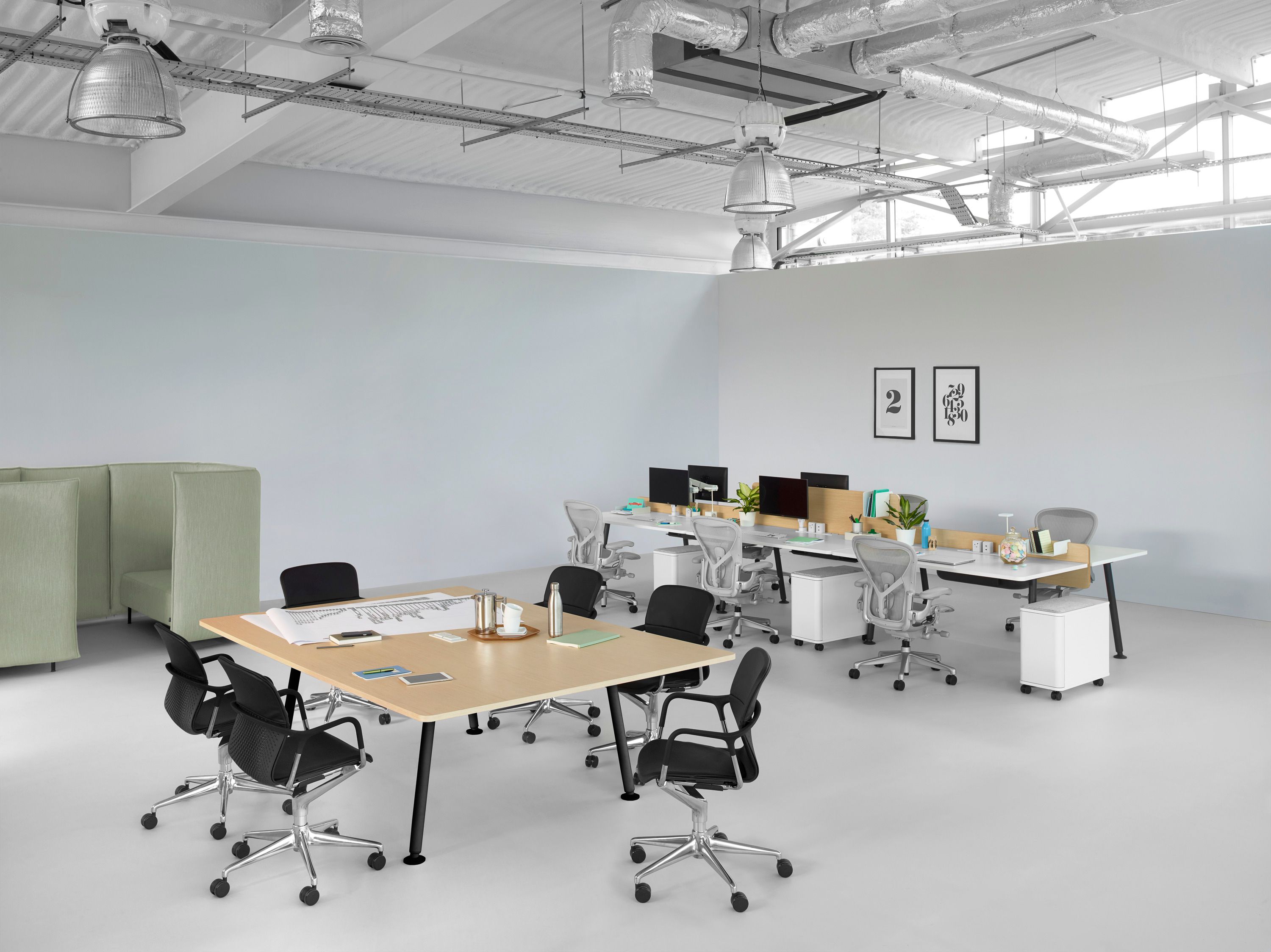 5-спицевое вращающееся офисное кресло с колесами Herman Miller Aeron ARCH-00152986 - Вид №45