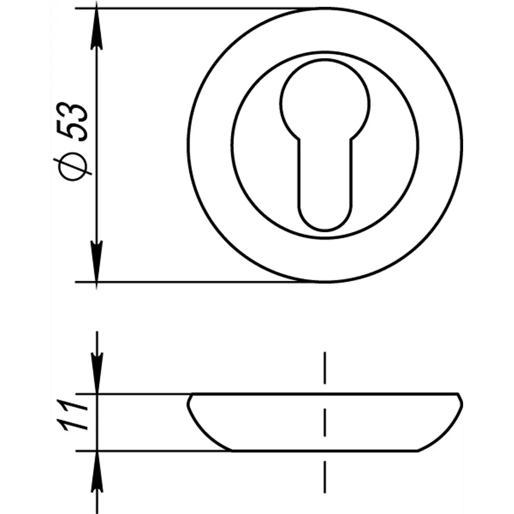 Накладка под цилиндр RM ABG-6 цвет бронза 2 шт FUARO STLM-2175046 - Вид №4