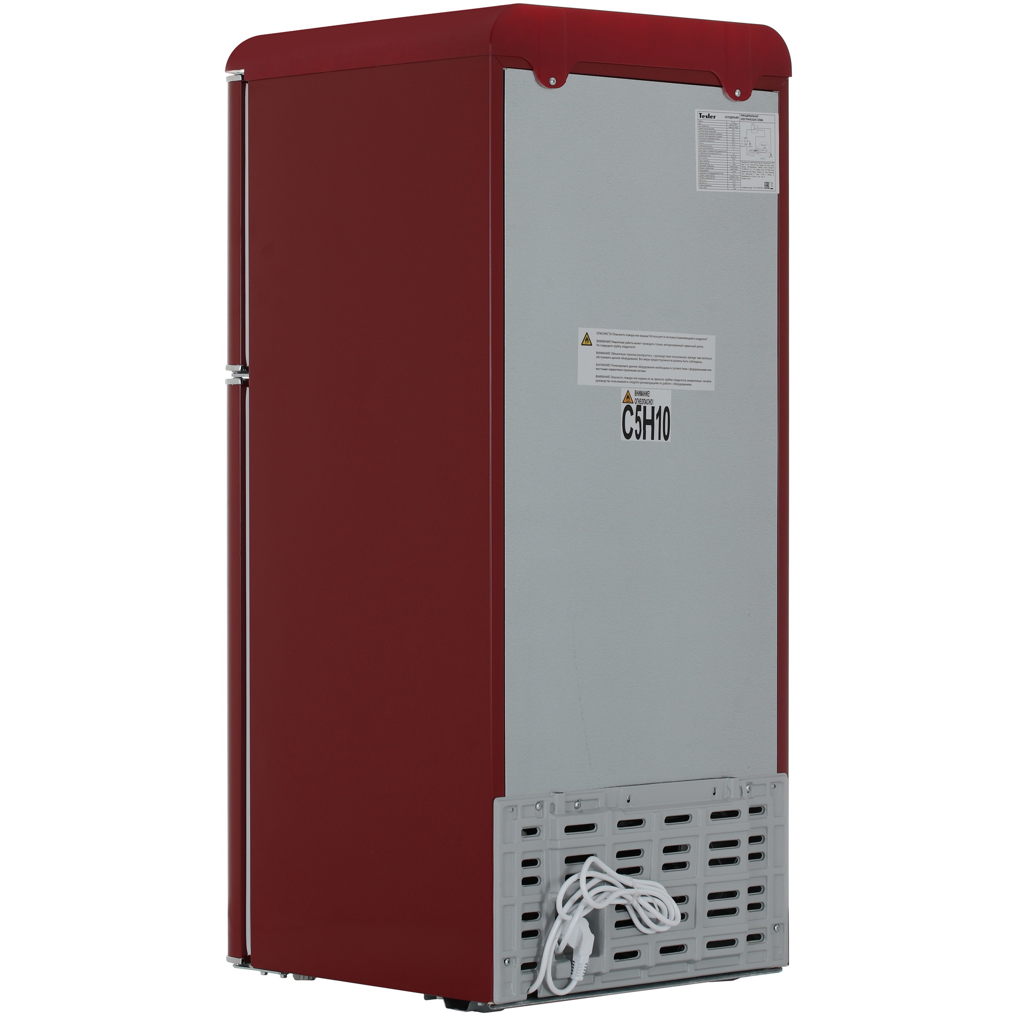 9057385 Холодильник компактный   Tesler RT-132 красный STDN-0002526 - Вид №4