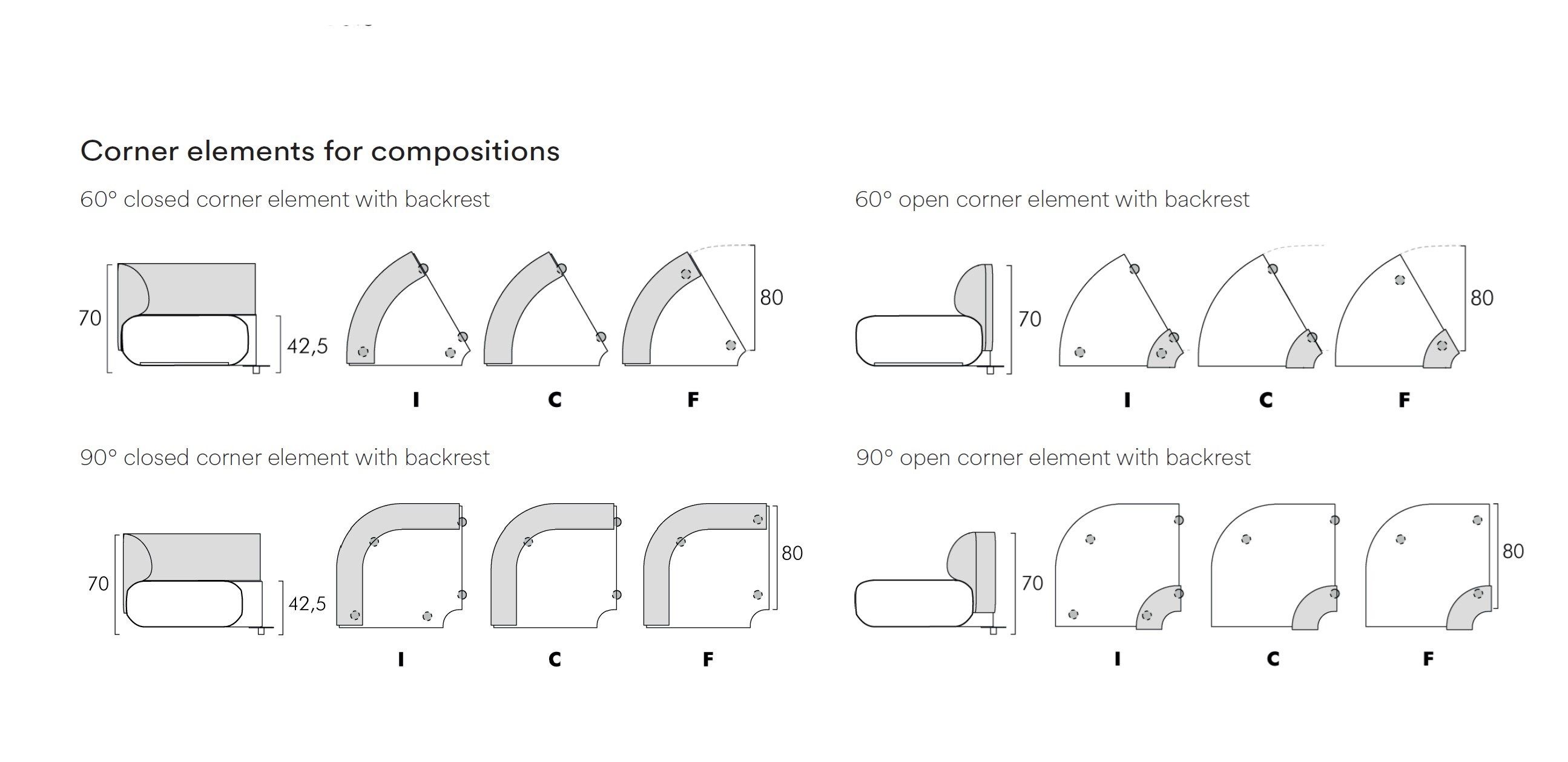 Модульный угловой диван из ткани FREZZA Afina ARCH-00087070 - Вид №11