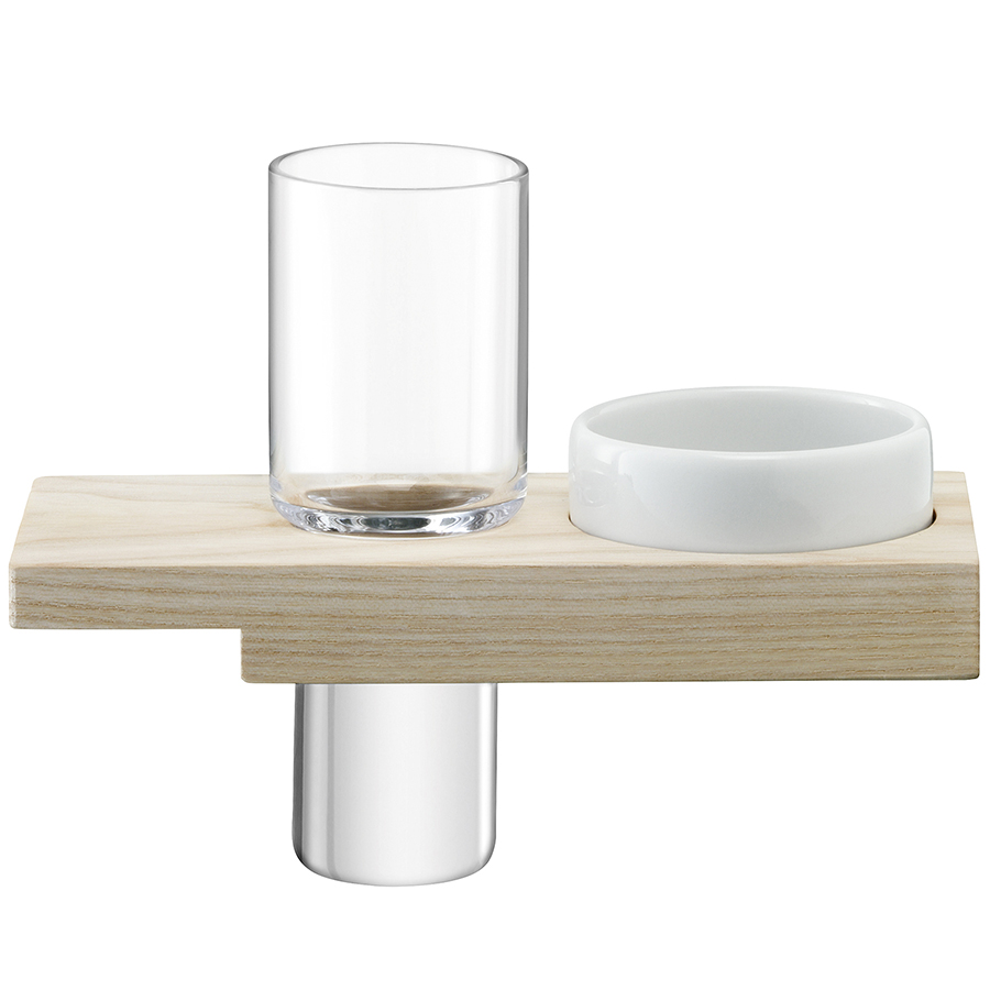 G1637-00-301 Набор сервировочный из стопки и подставки vodka solo LSA International 