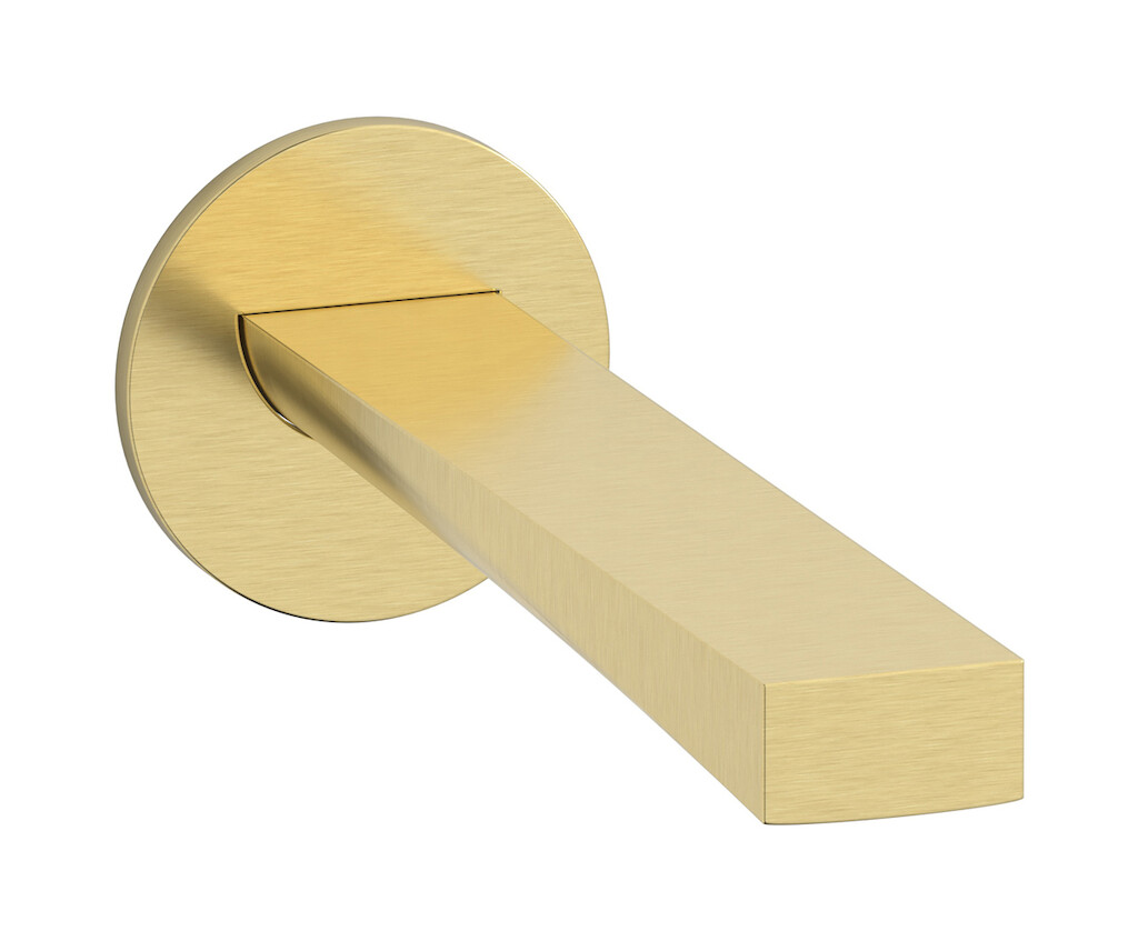 Настенный излив. WE ARE IB wa300cf Brushed Pale Gold Wave