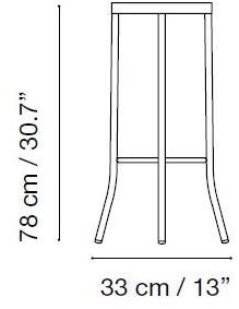 iSimar Высокий садовый табурет из стали Puerto 8088 - Вид №1