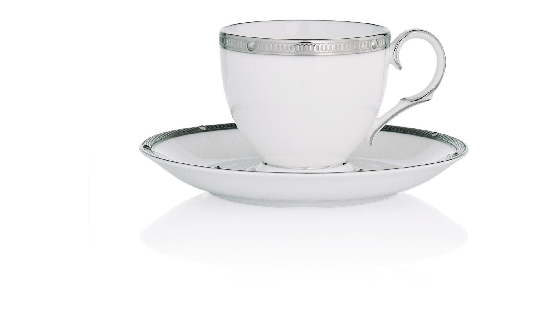 10665352 Noritake Сервиз чайный Noritake "Рочель, платиновый кант" на 6 персон 20 предметов Фарфор костяной  - Вид №5