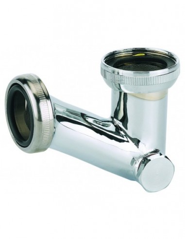 161300 000 00  V-образный сифон для умывальника или биде, выход Д. 32 мм, хромированная латунь Valentin Хром  - Вид №1