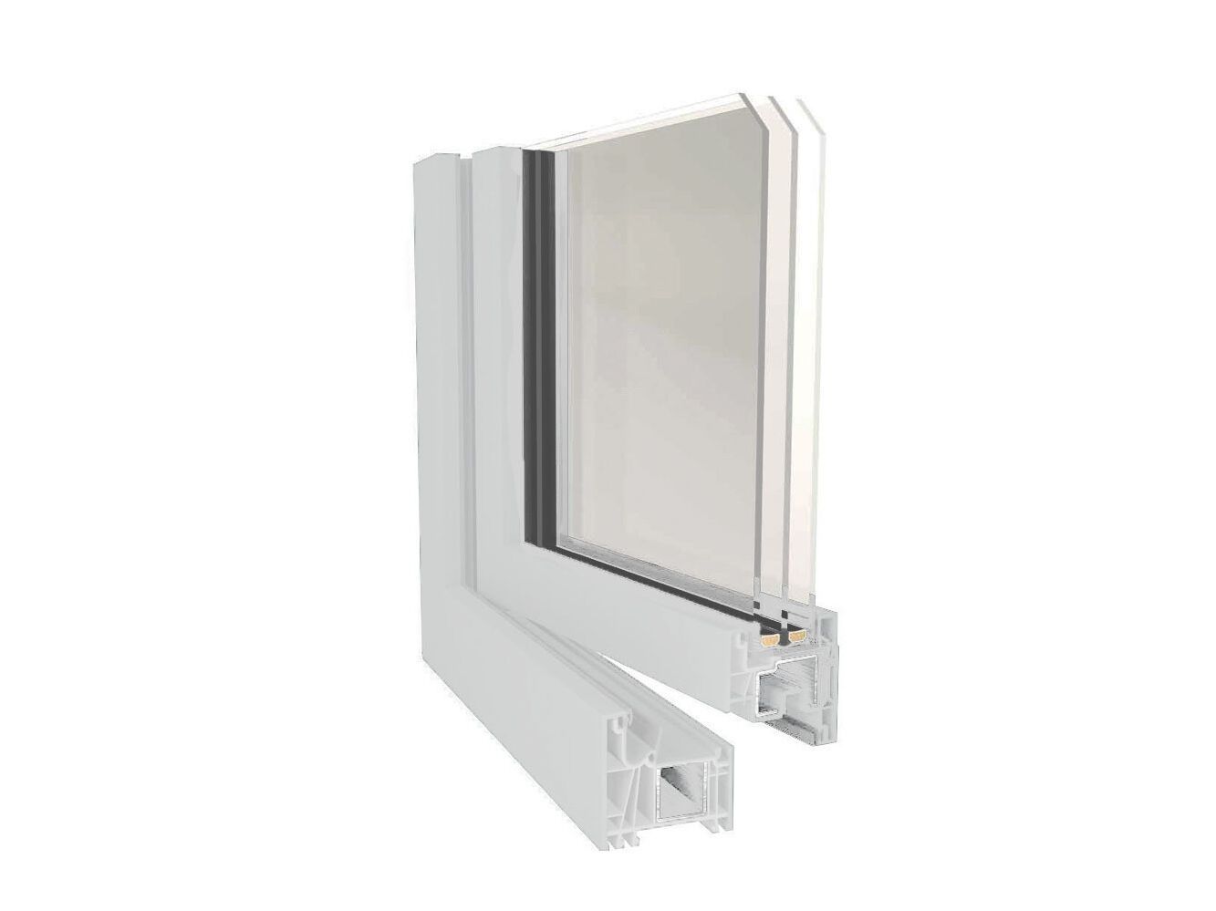 ПВХ створки окна Caiframe SHINE LIGHT ARCH-00077994