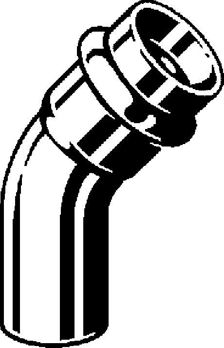 Viega Отвод 45° Sanpress Inox 2326.1 (435431) 435 431 - Вид №1