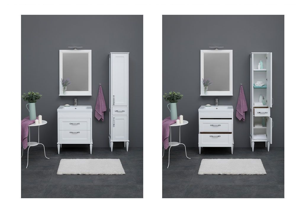 Тумба с раковиной Aquanet Денвер 65 белый 0019921000197962 - Вид №5