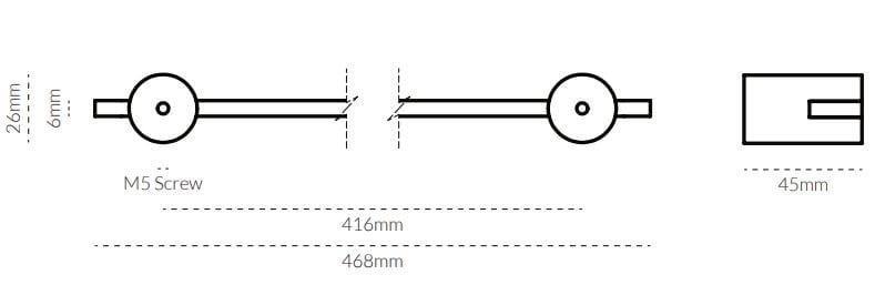 Латунь мост мебельная ручка Lo & Co Interiors INTERSECT ARCH-00025263 - Вид №35