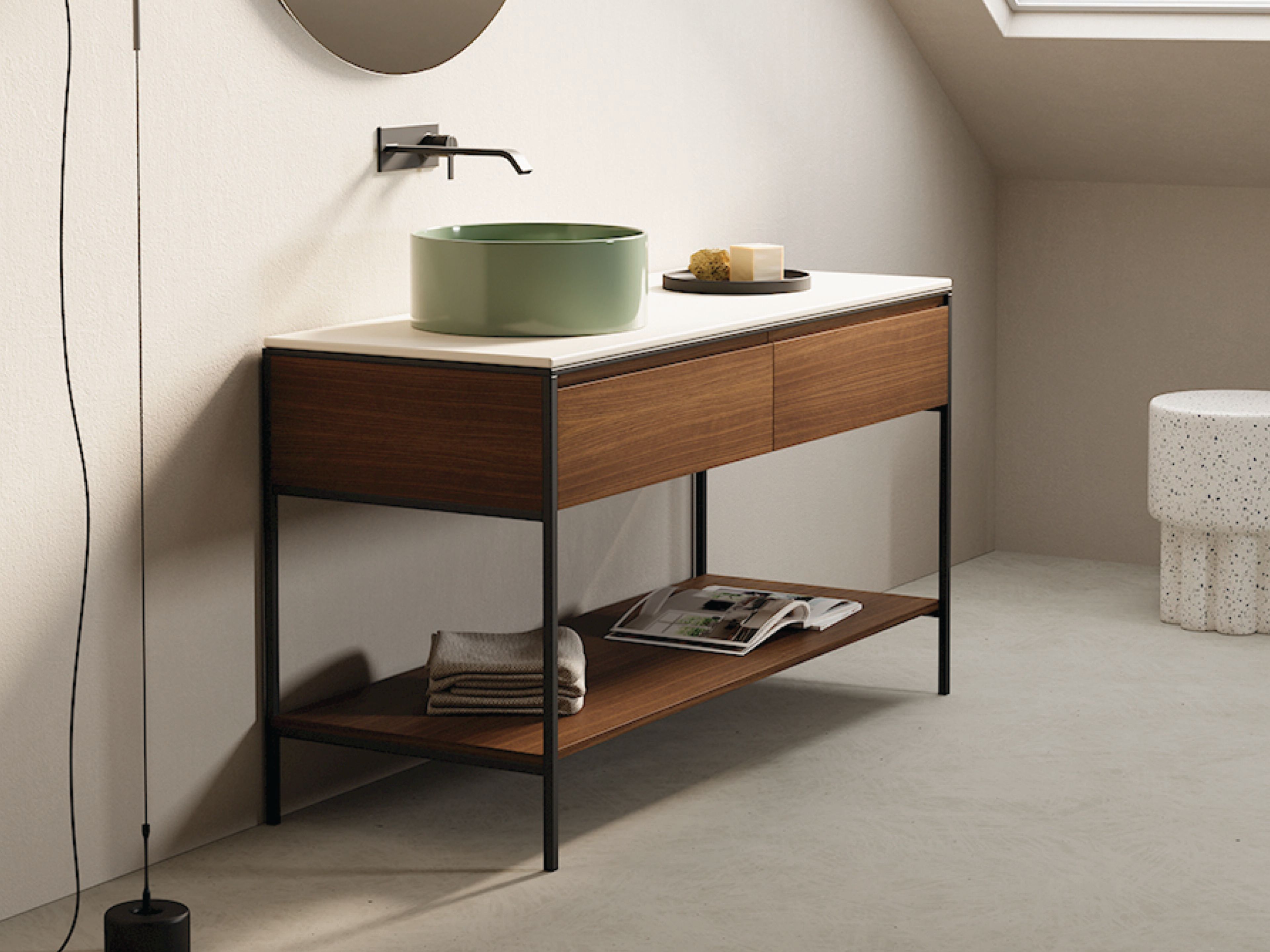 Напольный умывальник с ящиками Nic мост ARCH-00039547