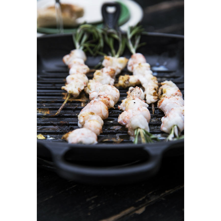 Сковорода-гриль чугунная Le Creuset, 26 см, серо-голубая 20183266420422 - Вид №1