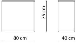 Vermobil Прямоугольная металлическая садовая консоль Desiree De4080 - Вид №1