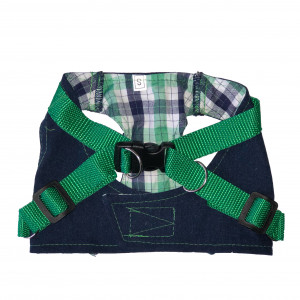 ПР0051062 Шлейка для собак джинсовая размер S 24см ДОГ МАСТЕР