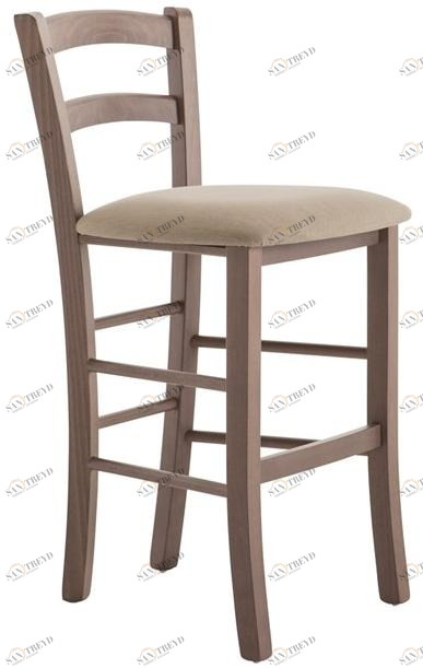 Palma Высокий табурет из бука со спинкой Venezia 42ab.i2