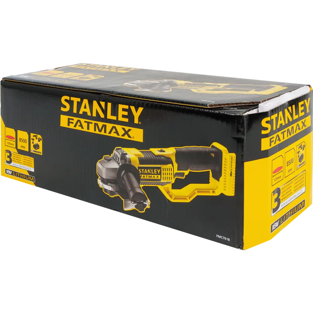 УШМ (болгарка) Stanley Fatmax FMC761B-XJ, 125 мм, 18 В Li-ion, без акб STLM-2098774 - Вид №5