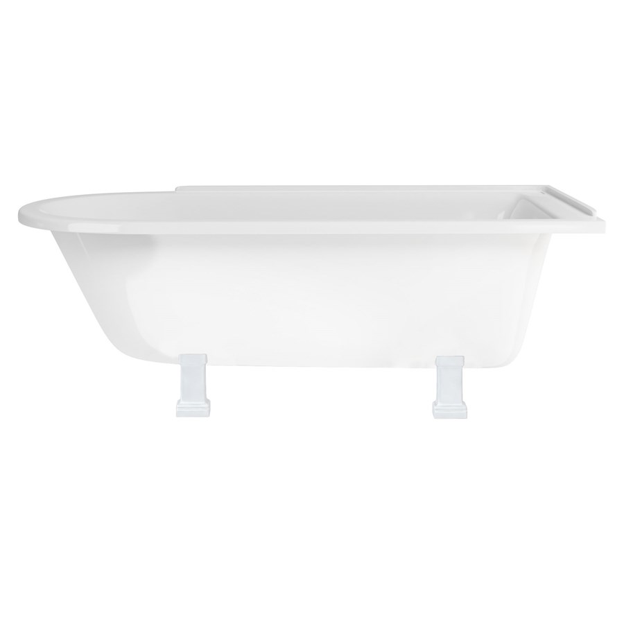 Burlington Душевая ванна Hampton 170 см со стандартными ножками для правой руки Правая рука с периодическими ножками из хрома E14 E9 CHR  - Вид №7