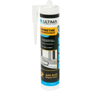 Герметик силиконовый бежевый Ultima универсальный 280 мл уксусный