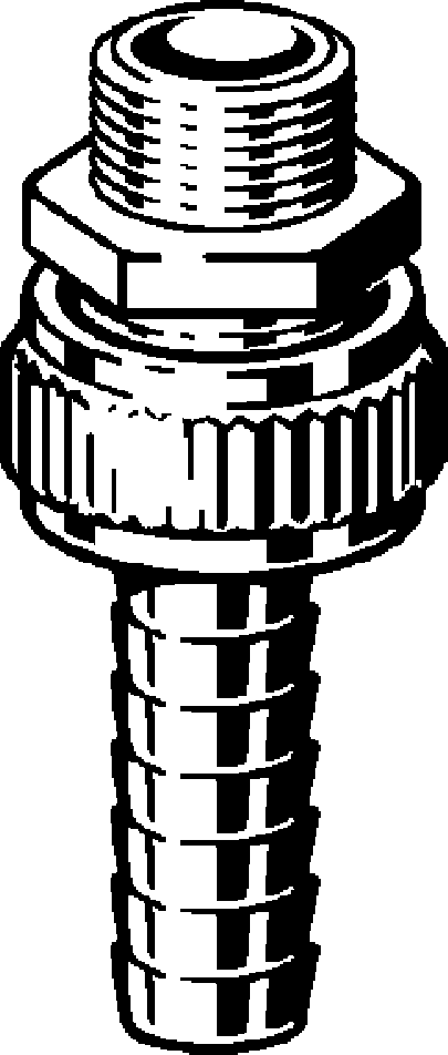 Viega Фитинг "елочка" для присоединения шланга 1831 (138 653 1))  - Вид №1