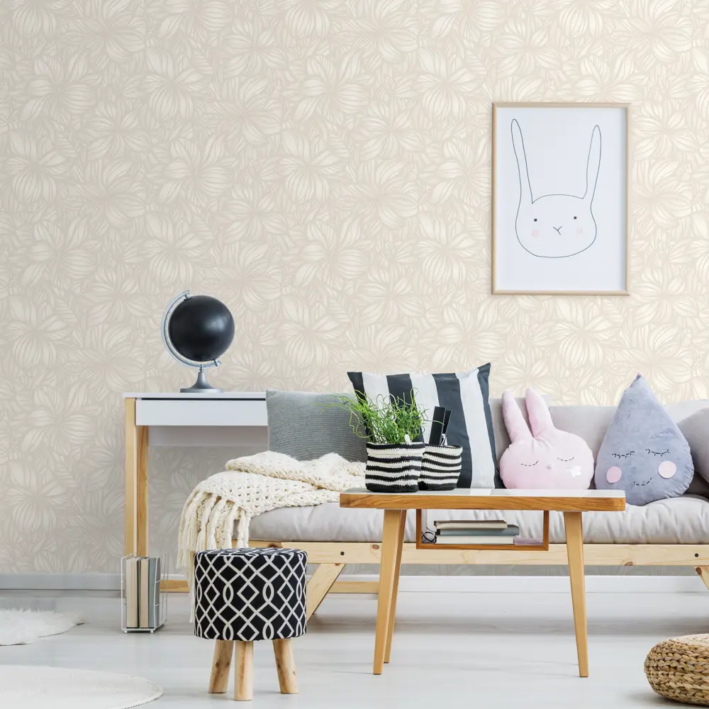 Обои флизелиновые Ateliero Paradise бежевые 1.06 м 889312 STLM-2104879 - Вид №2