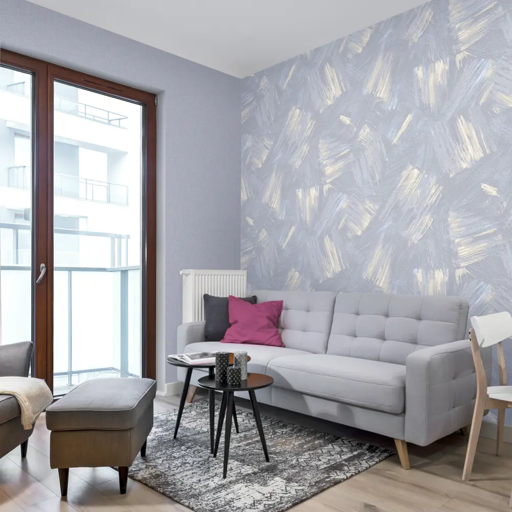 Обои флизелиновые Ateliero Soho голубые 1.06 м AT38177-23 STLM-2135762 - Вид №3