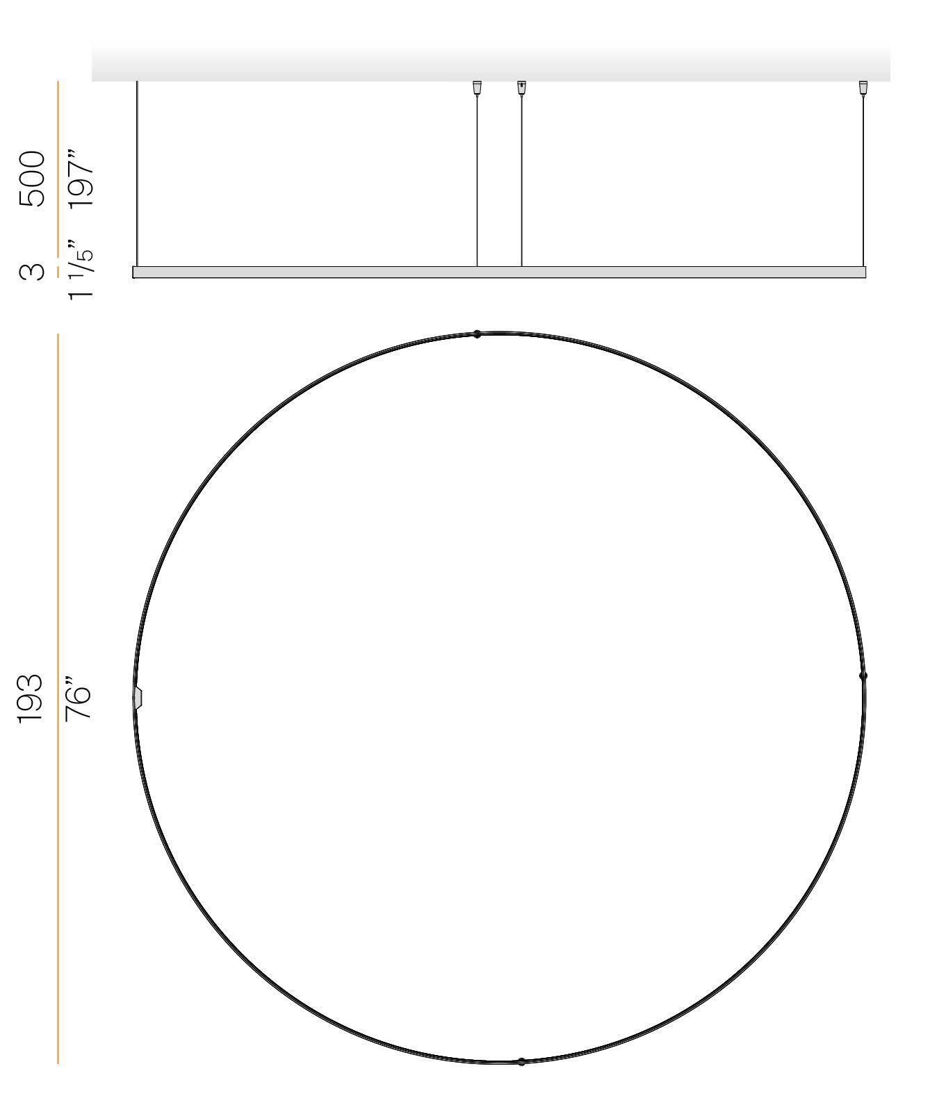 Светодиодный подвесной светильник Panzeri Zero Round ARCH-00011692 - Вид №8