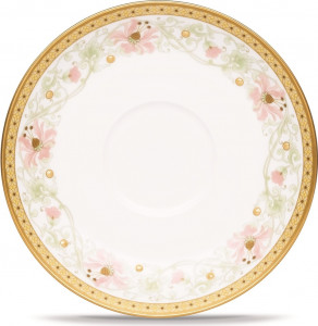 10663935 Noritake Блюдце для чашки чайной Noritake "Цветущее великолепие" 15см Фарфор костяной