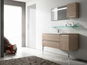 Ideagroup Тумба под умывальник с ящиками и зеркалом Mistral