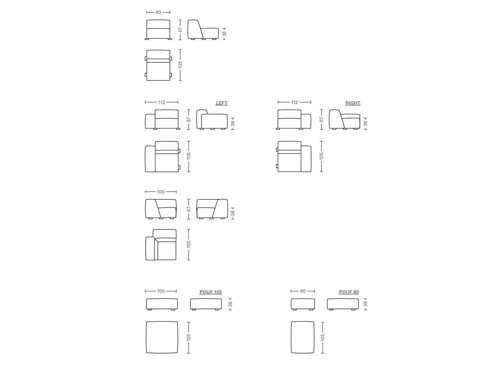 3-местный диван GIOPAGANI RENCONTRE MOI ARCH-00062821 - Вид №3