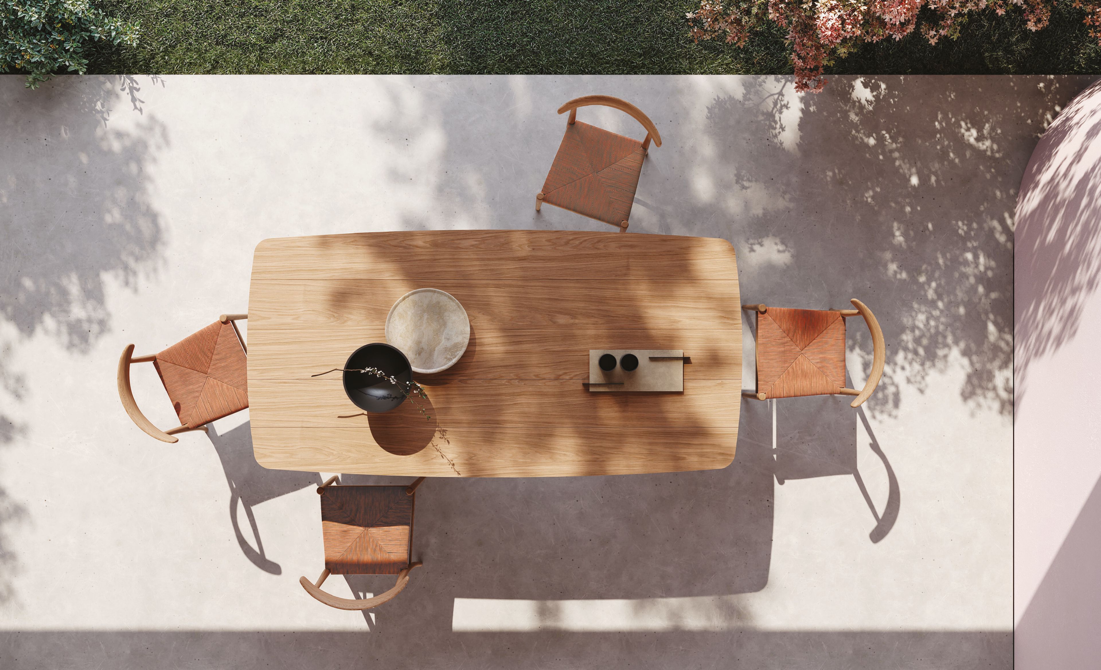 Прямоугольный бетонный стол и шиповник Casamilano VIRGOLA ARCH-00022661 - Вид №7