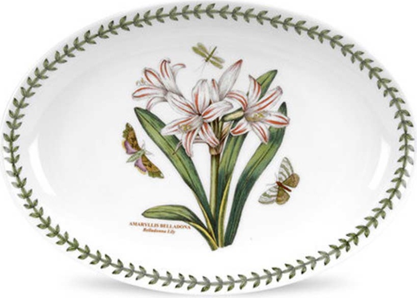 10569185 Portmeirion Блюдо овальное Portmeirion Ботанический сад.Белладонна 28см, фарфор Фарфор 