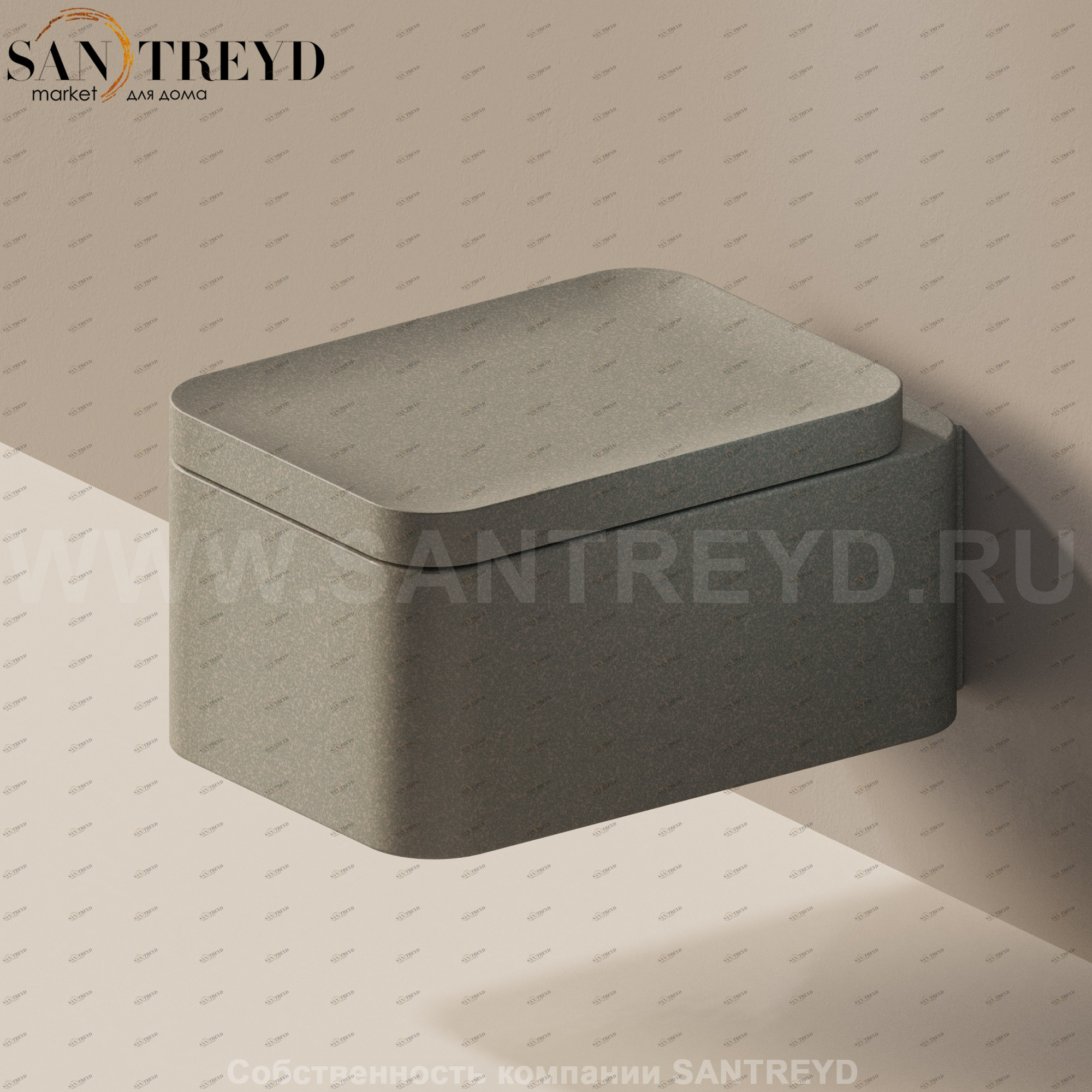 NL118G7037 Подвесной унитаз настенный Серый Ceramica Flaminia Nile Италия