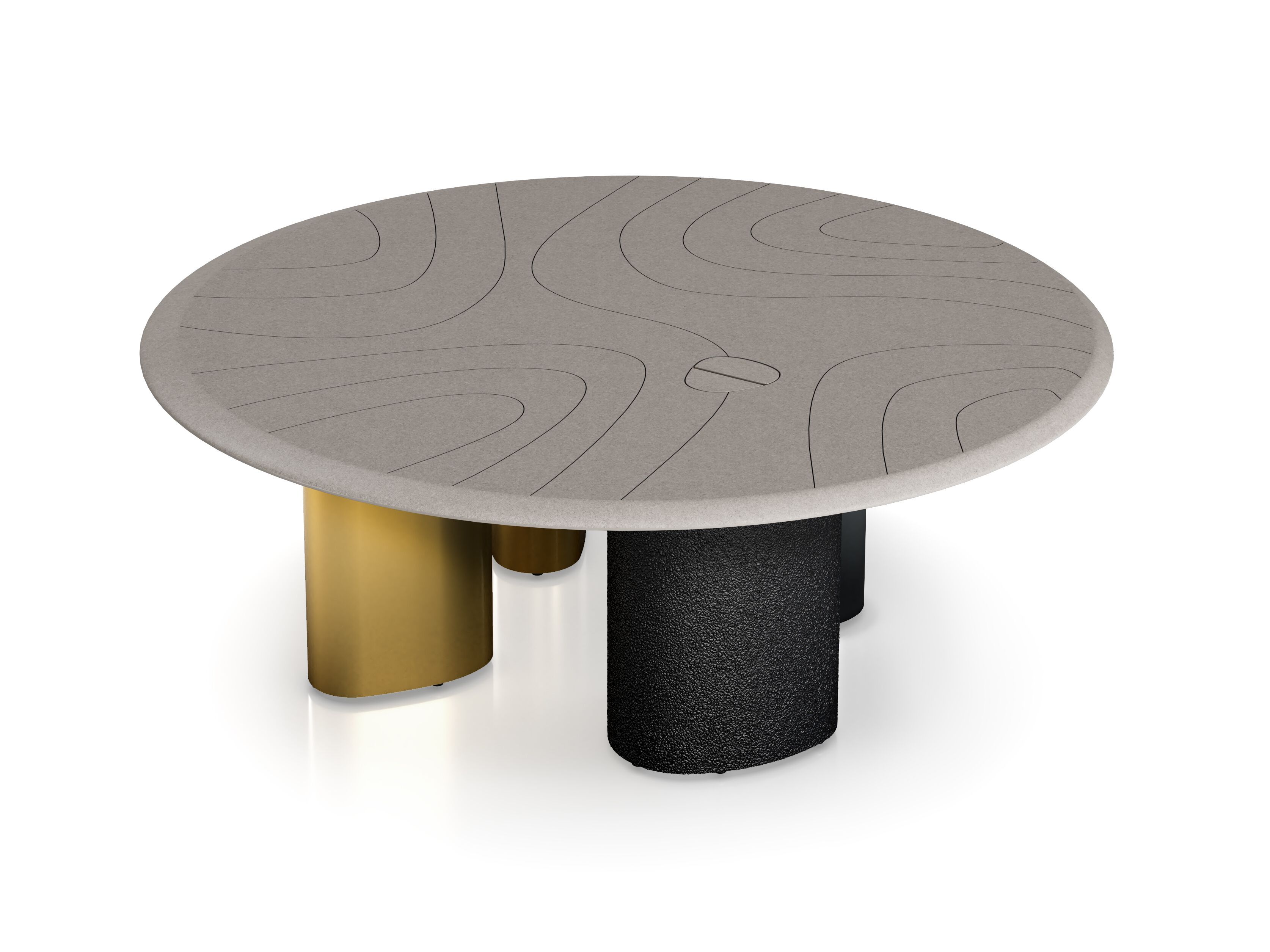 Круглый стол для совещаний из МДФ Cider Edition Monolithes ARCH-00012656