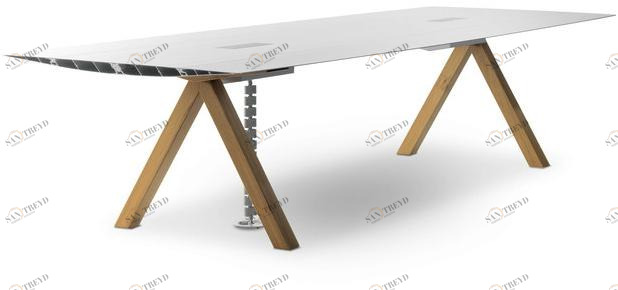BD Barcelona Design Стол для переговоров с системой управления кабелями Extrusions sun-id-1400725